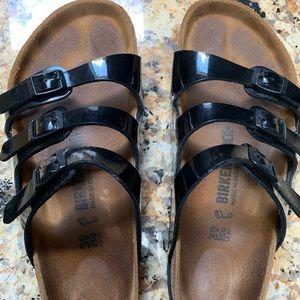 Birkenstock Florida size 39 Black Patent